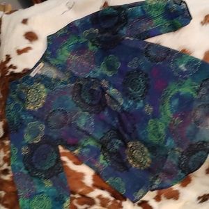 Figueroa & Flower Blouse Sz Lg